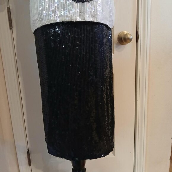 NWT vintage 1980s handmade silk and sequin blouse and skirt set size small - Picture 4 of 8